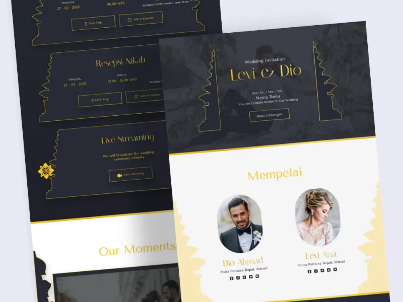 Template Undangan Online Pernikahan Tradisional Adat Bali