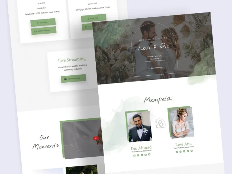 Template Undangan Online Pernikahan Minimalist 1