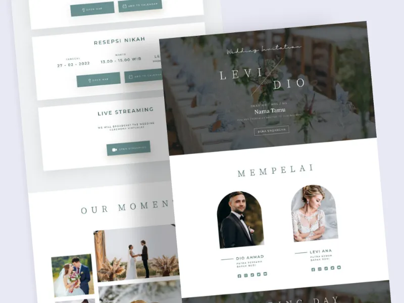 Template Undangan Online Pernikahan Minimalist 5